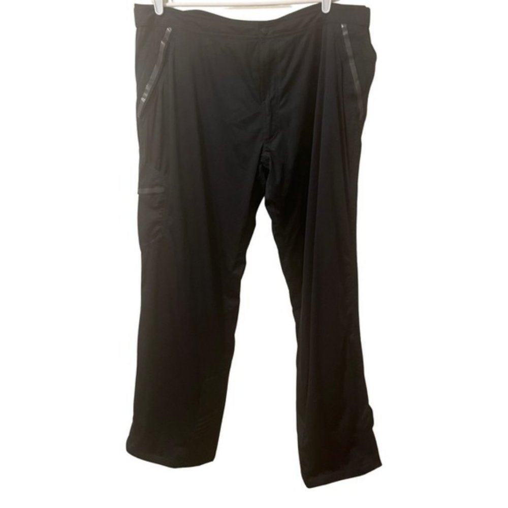 Sunice Men's Tornado Flex Vent Black Adjustable Waist Golf Waterproof Pants XXL